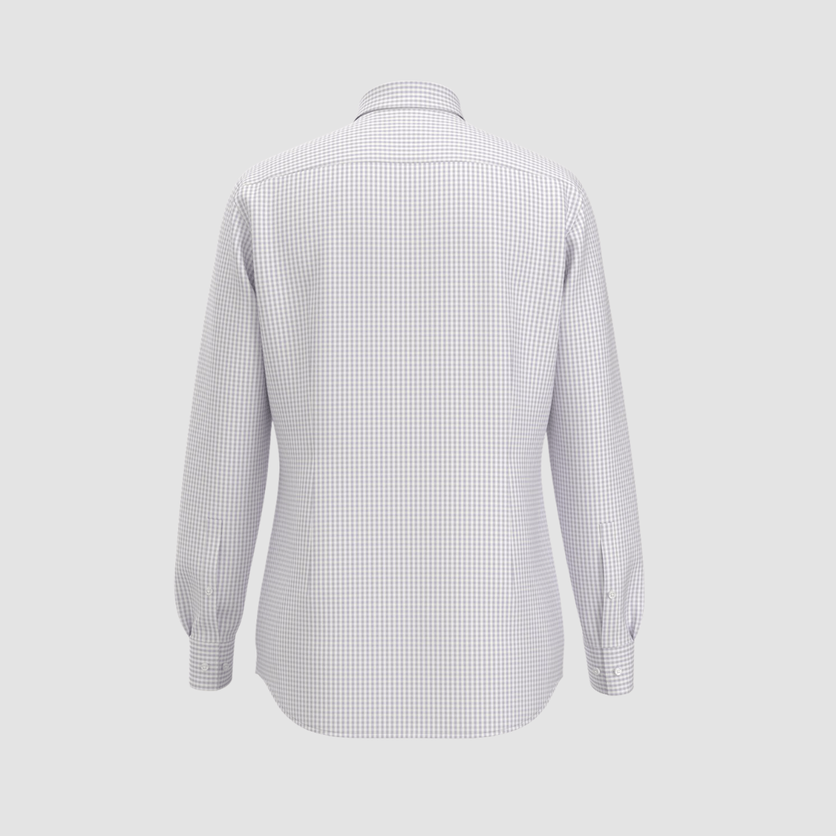 Hugo Kenno Slim Fit Pure Cotton Shirt in White and Lilac Gingham