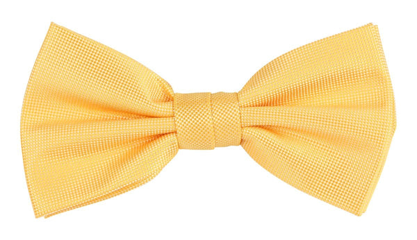 James Adelin Textured Weave Gold Bow Tie