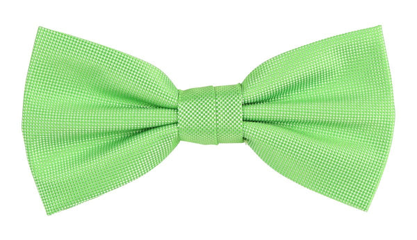 James Adelin Textured Weave Lime Bow Tie