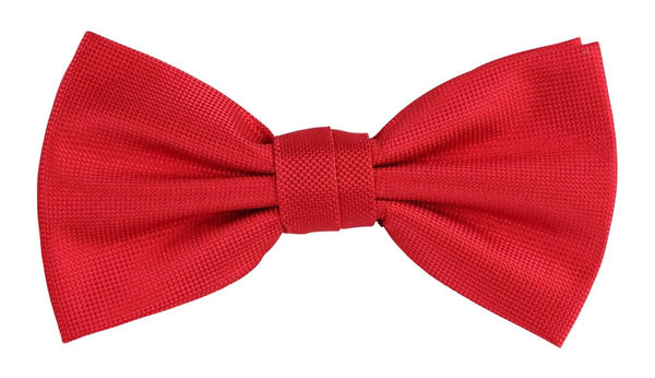 James Adelin Textured Weave Red Bow Tie
