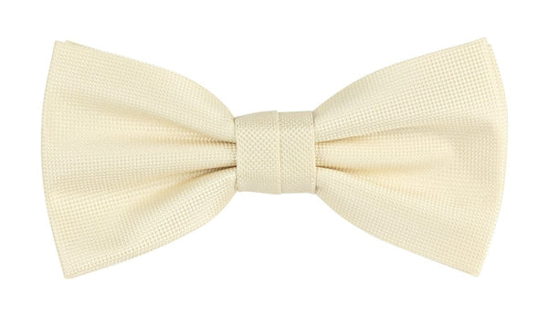 James Adelin Textured Weave Ivory Bow Tie