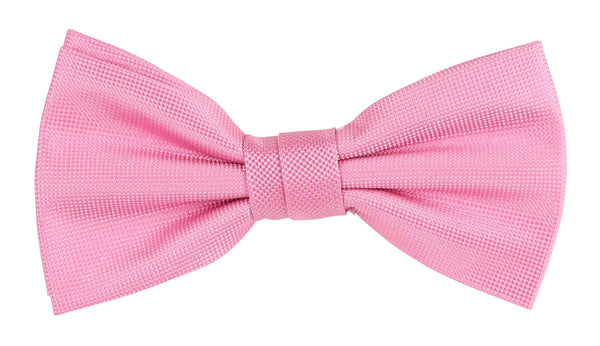 James Adelin Textured Weave Pink Bow Tie