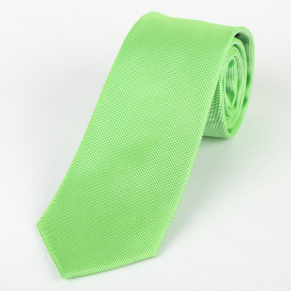 James Adelin Luxury Neck Tie in Lime Green Textured Weave