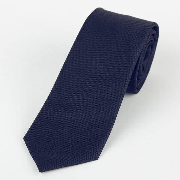 James Adelin Luxury Neck Tie in Navy Textured Weave