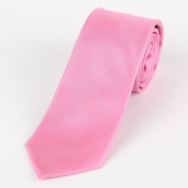 James Adelin Luxury Neck Tie in Pink Textured Weave