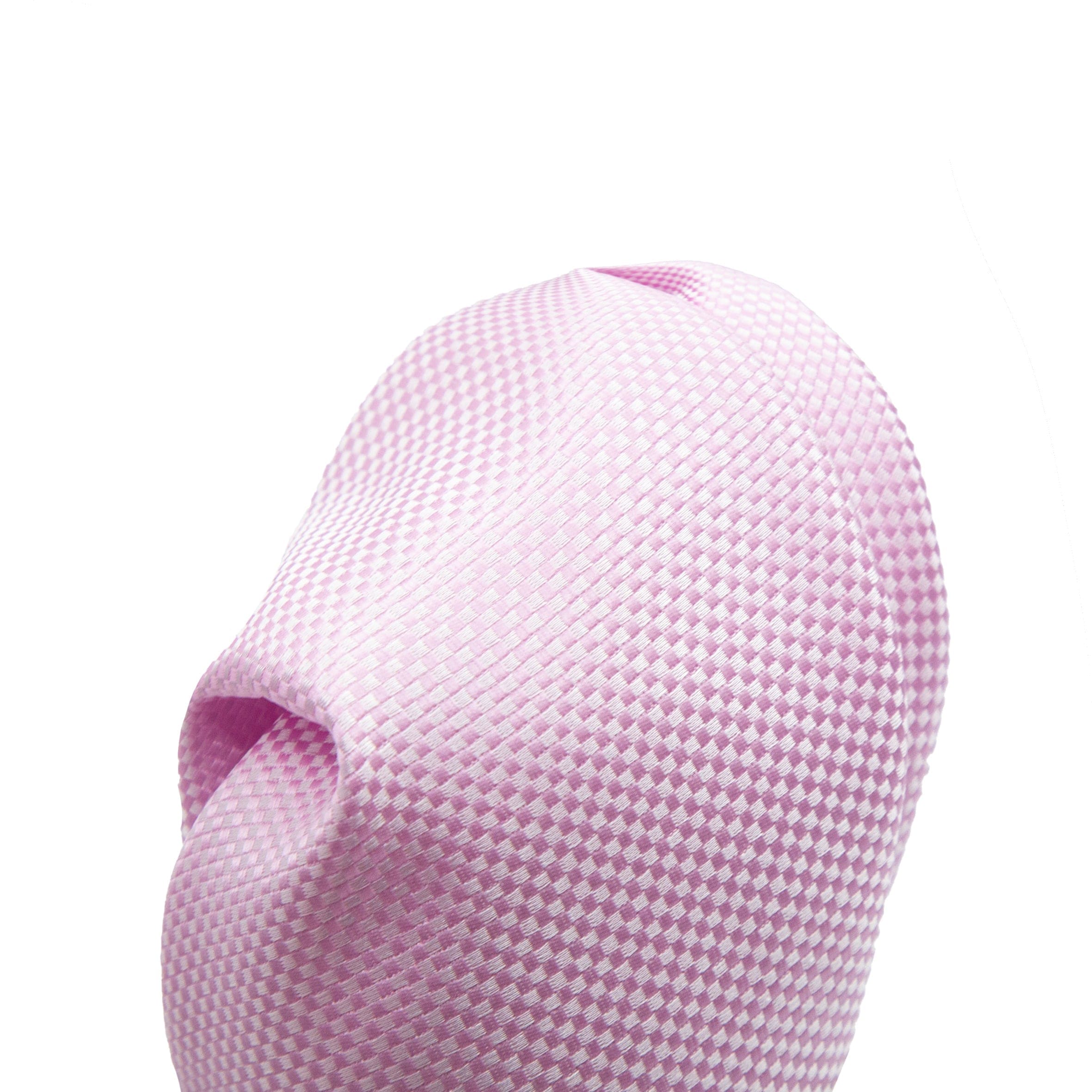 James Adelin Luxury Textured Weave Pocket Square in Soft Pink