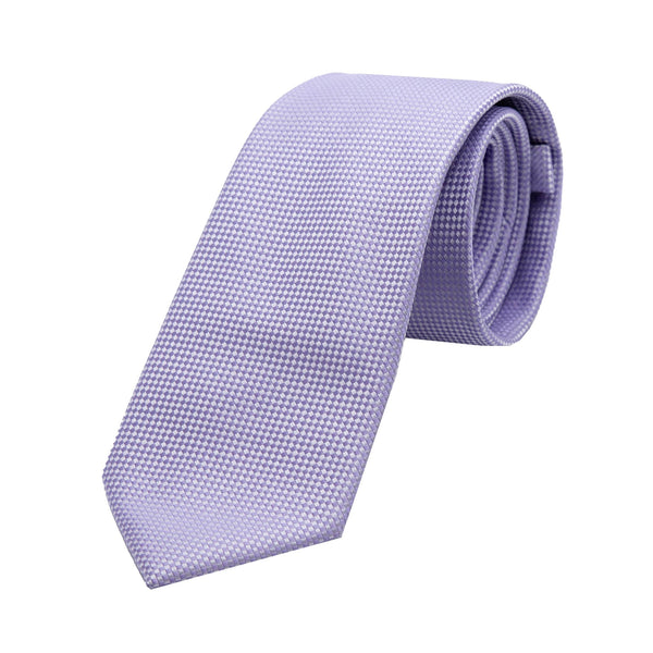 James Adelin Luxury Textured Weave Neck Tie in Soft Purple