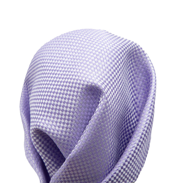 James Adelin Luxury Textured Weave Pocket Square in Soft Purple
