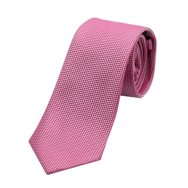 James Adelin Luxury Textured Weave Neck Tie in Magenta