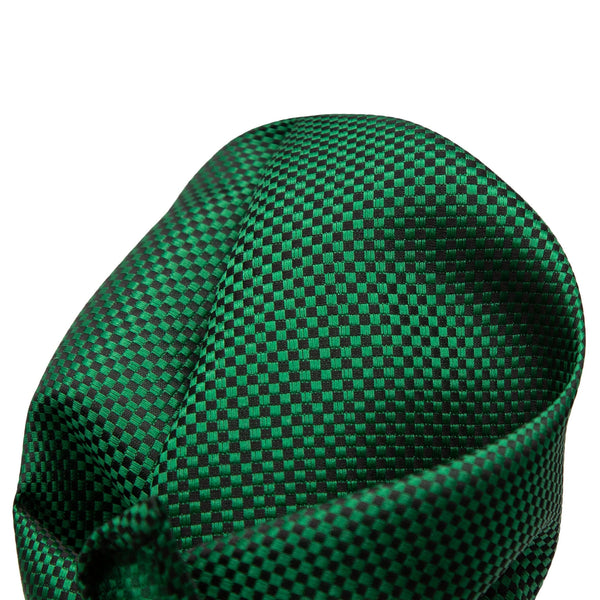 James Adelin Luxury Textured Weave Pocket Square in Green