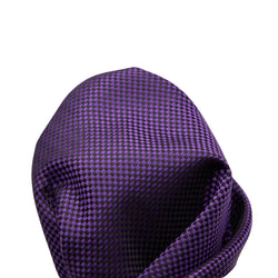 James Adelin Luxury Textured Weave Pocket Square in Purple