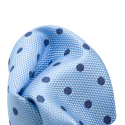 JAPOLKADOTH James Adelin Luxury Textured Weave Polka Dot Pocket Square