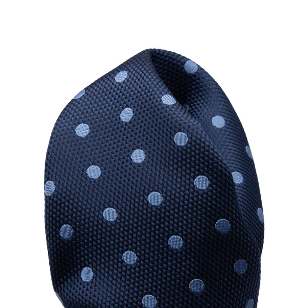 JAPOLKADOTH James Adelin Luxury Textured Weave Polka Dot Pocket Square