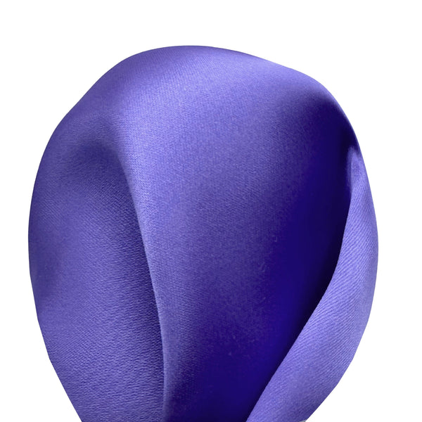James Adelin Luxury Satin Weave Pocket Square in Purple