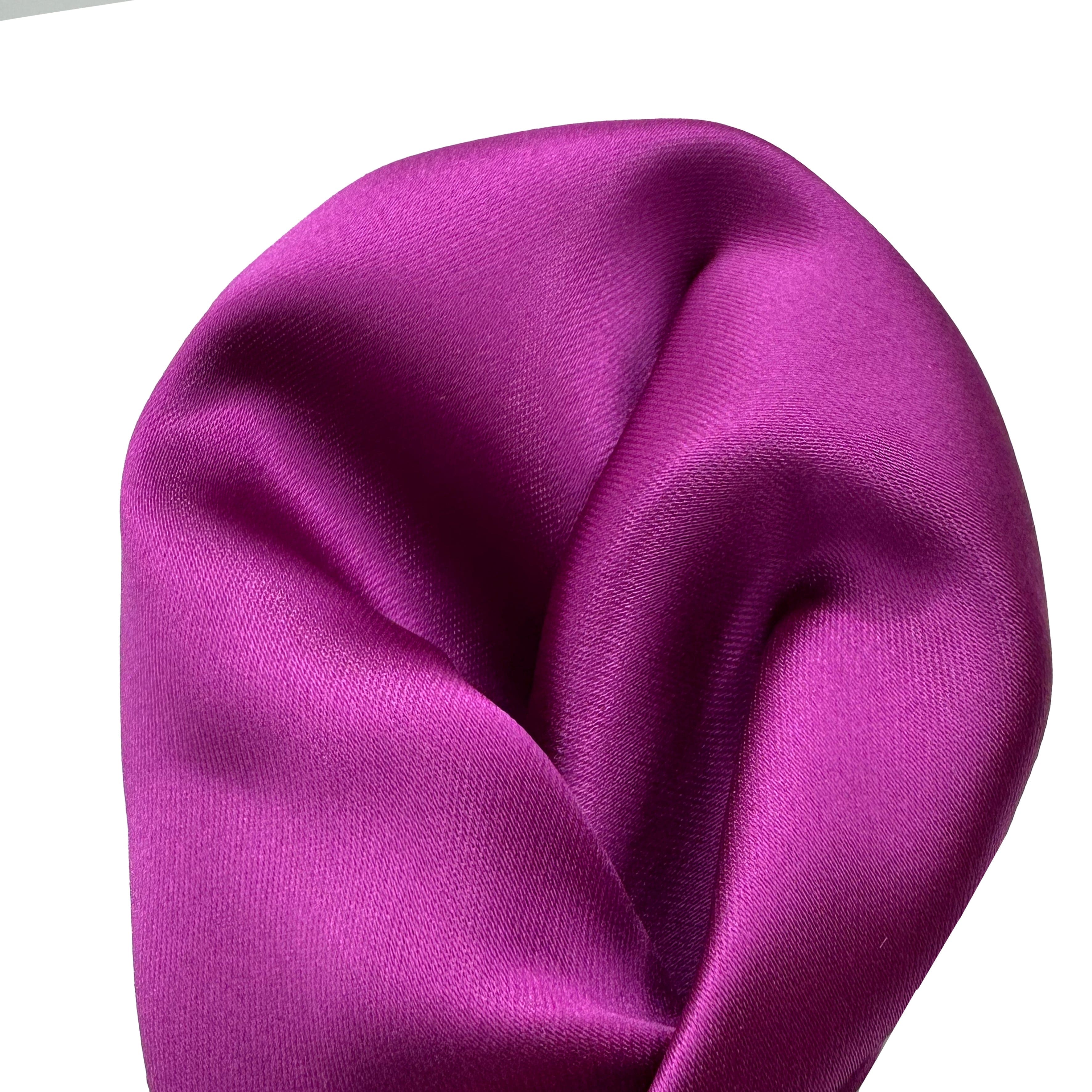 James Adelin Luxury Satin Weave Pocket Square in Magenta