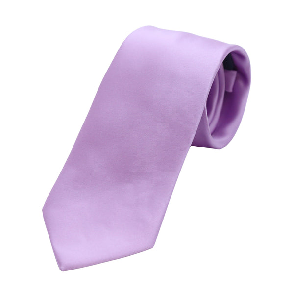 James Adelin Luxury Satin Weave Neck Tie in Lilac