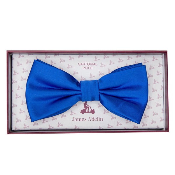 James Adelin Luxury Satin Weave Bow Tie in Royal