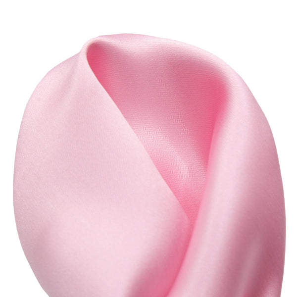 James Adelin Luxury Satin Weave Pocket Square in Pink