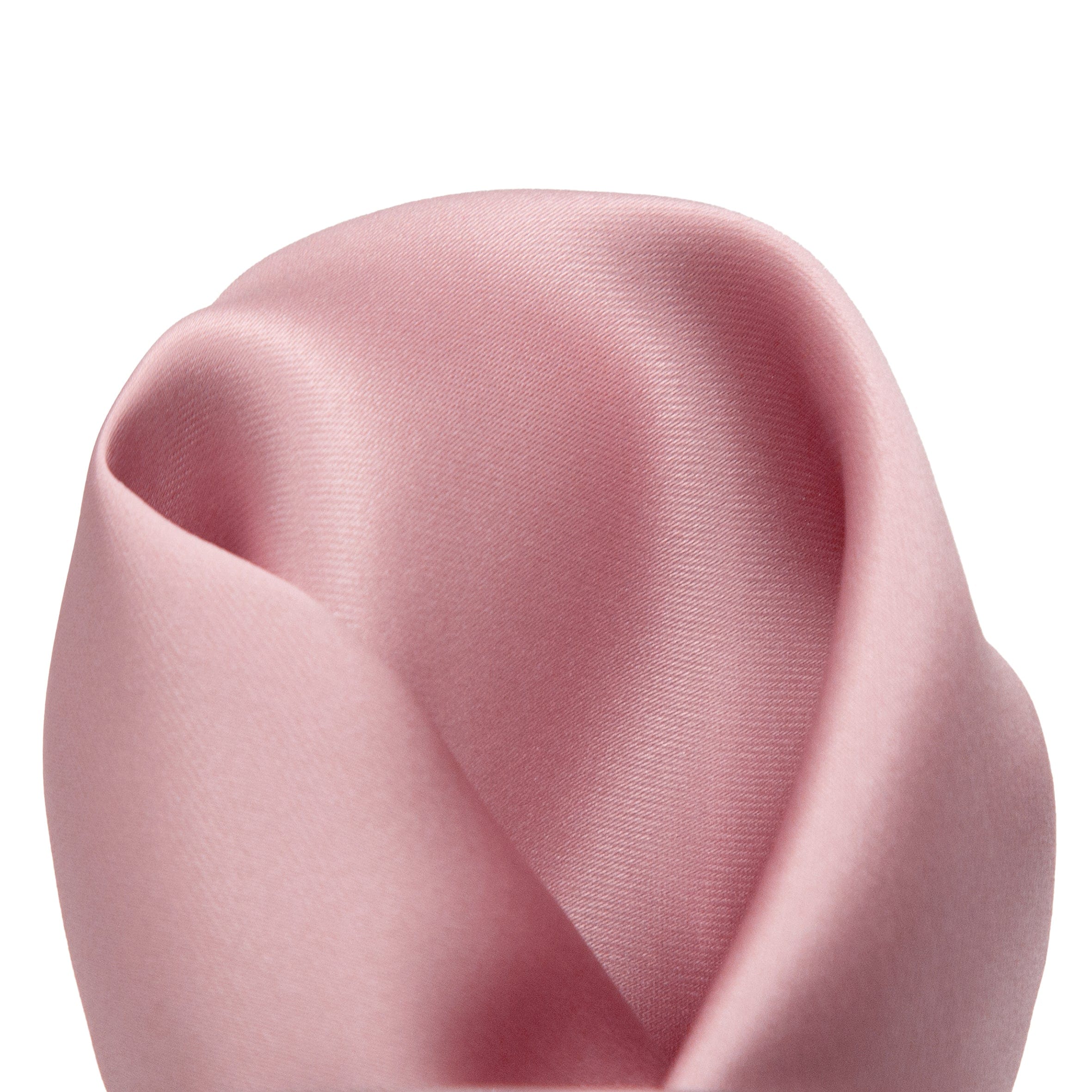 James Adelin Luxury Satin Weave Pocket Square in Blush