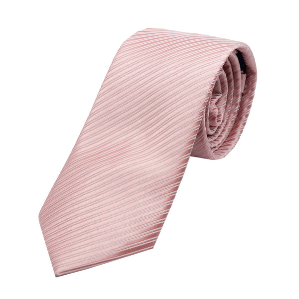 James Adelin Luxury Diagonal Textured Twill Weave Neck Tie in Soft Pink