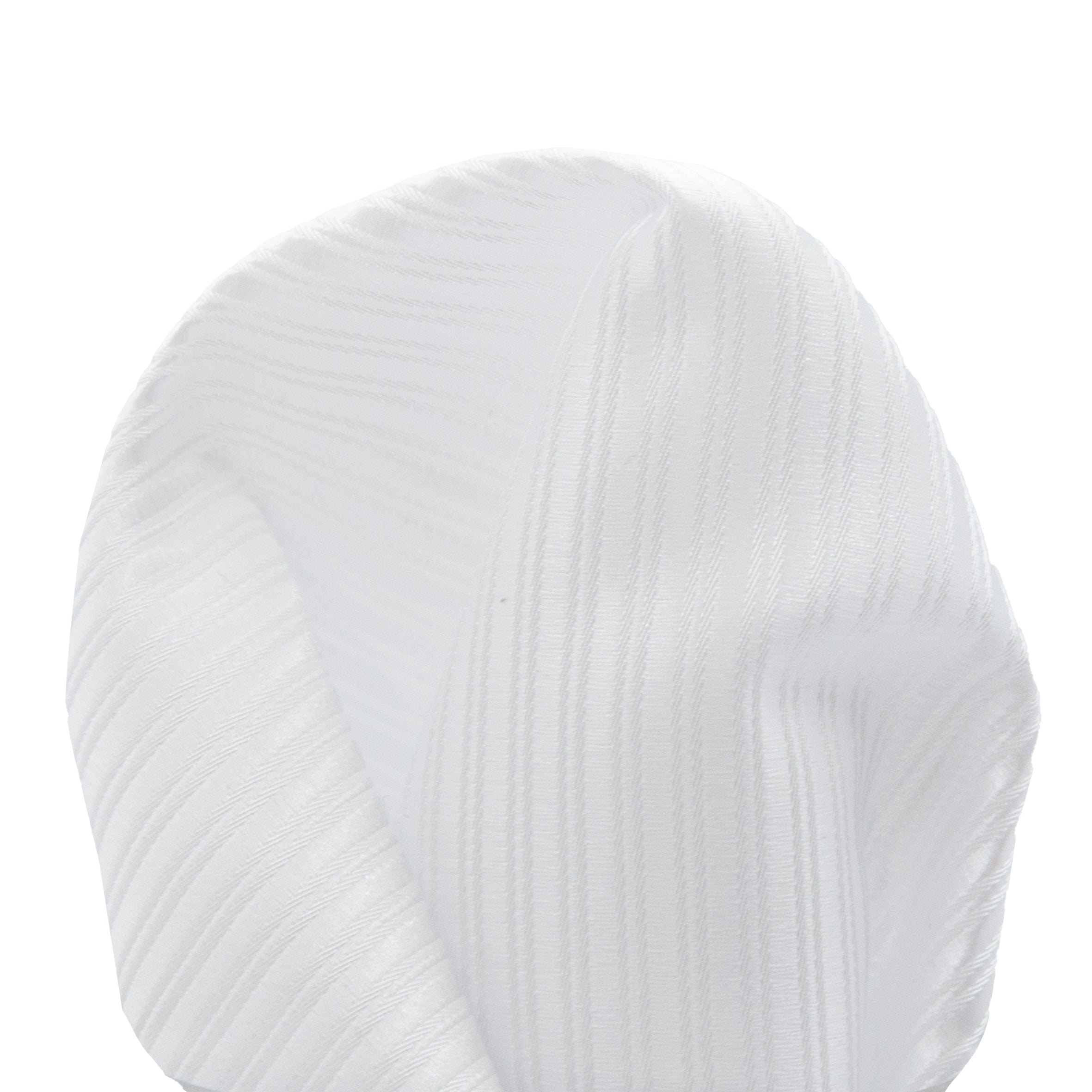 James Adelin Luxury Diagonal Textured Twill Weave Pocket Square in White