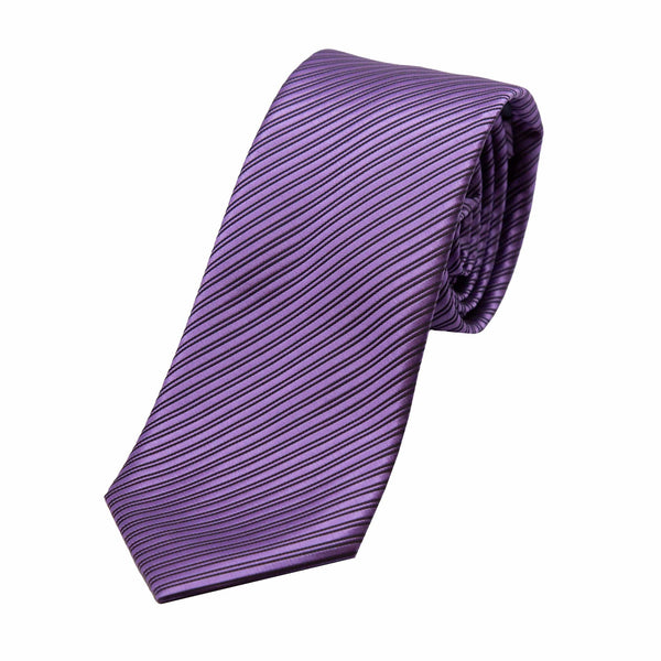 James Adelin Luxury Diagonal Textured Twill Weave Neck Tie in Purple