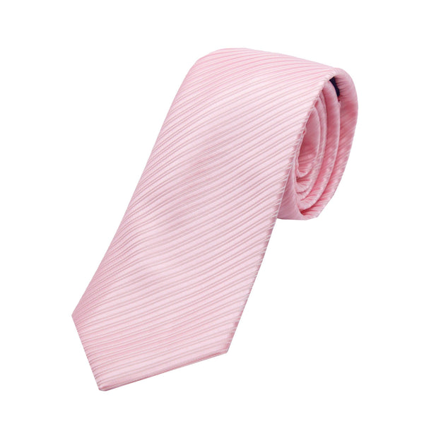 James Adelin Luxury Diagonal Textured Twill Weave Neck Tie in Pink