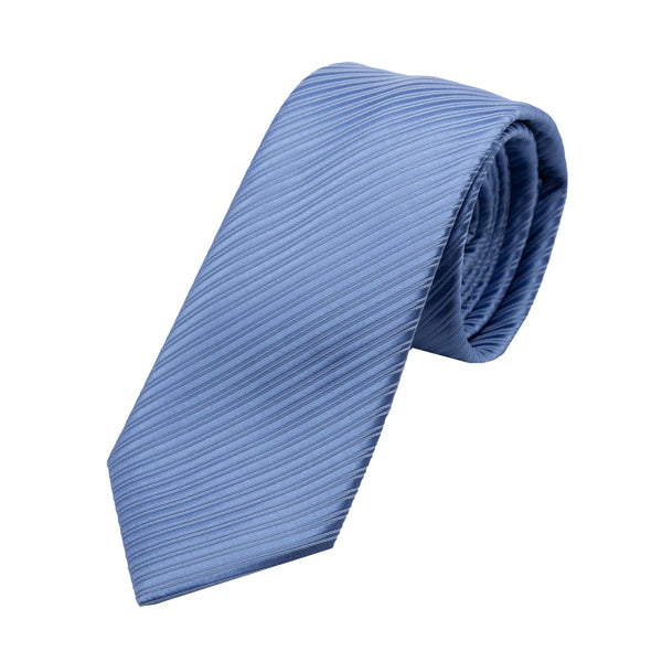 James Adelin Luxury Diagonal Textured Twill Weave Neck Tie in Slate Blue
