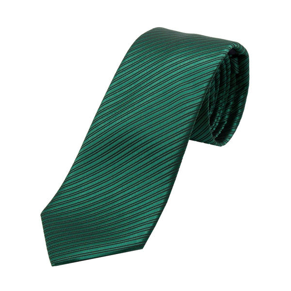 James Adelin Luxury Diagonal Textured Twill Weave Neck Tie in Green