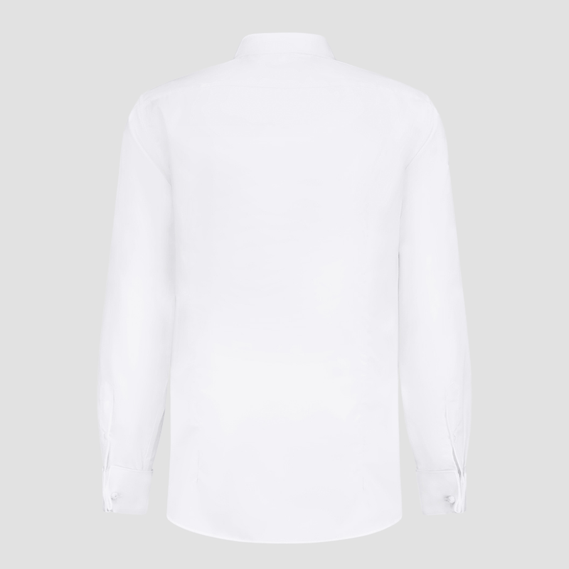 Jenson Mens Tapered Fit Shiraz French Cuff Business Shirt in White