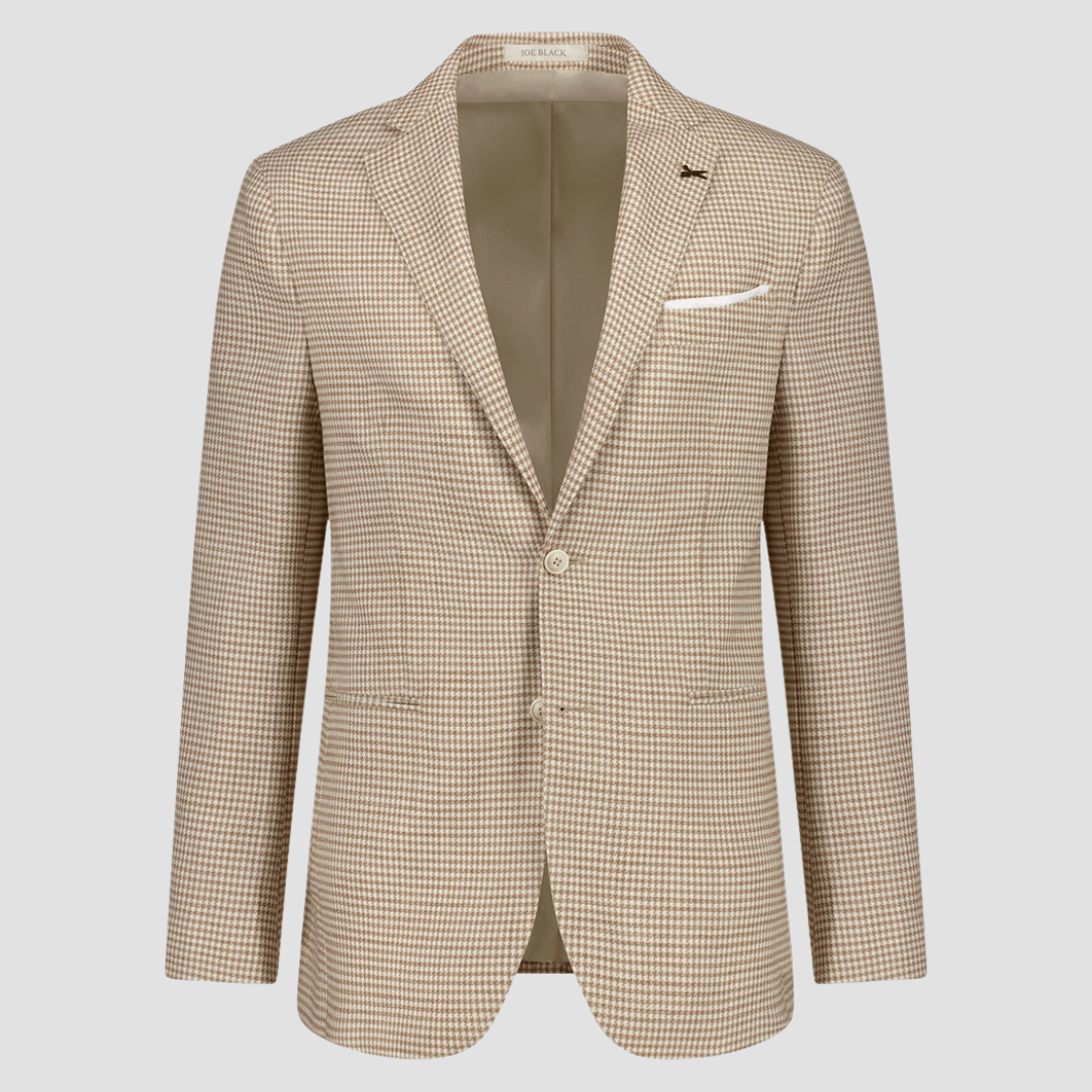 Joe Black Mens Tailored Fit Torpedo Jacket in Tan
