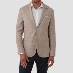 Joe Black Mens Tailored Fit Torpedo Jacket in Tan