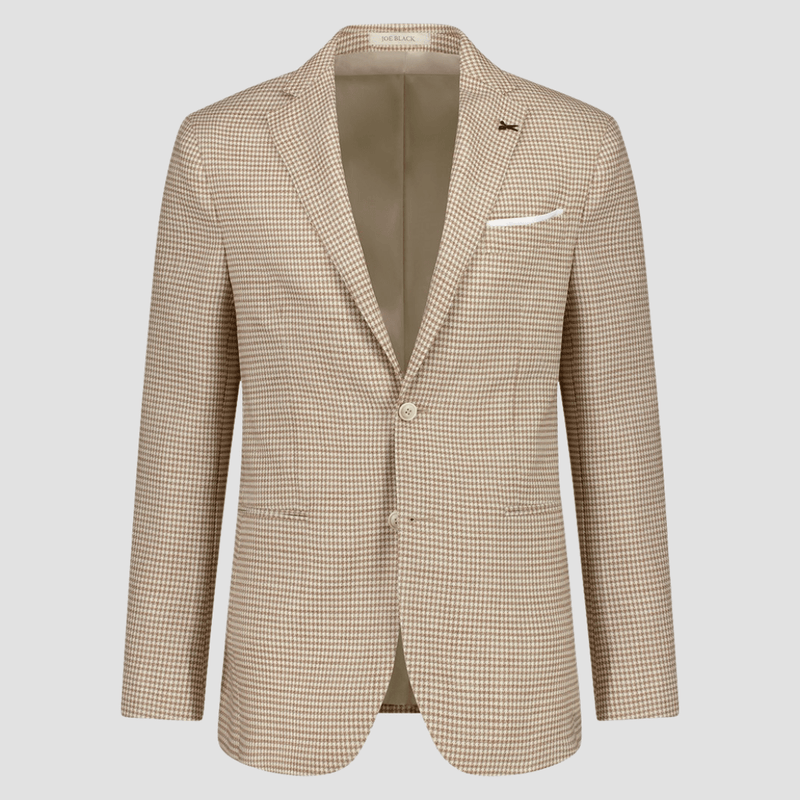 Joe Black Mens Tailored Fit Torpedo Jacket in Tan