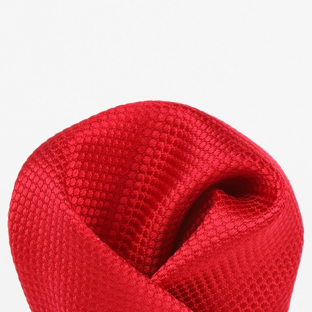 James Adelin Square Weave Luxury Pure Silk Pocket Square Red