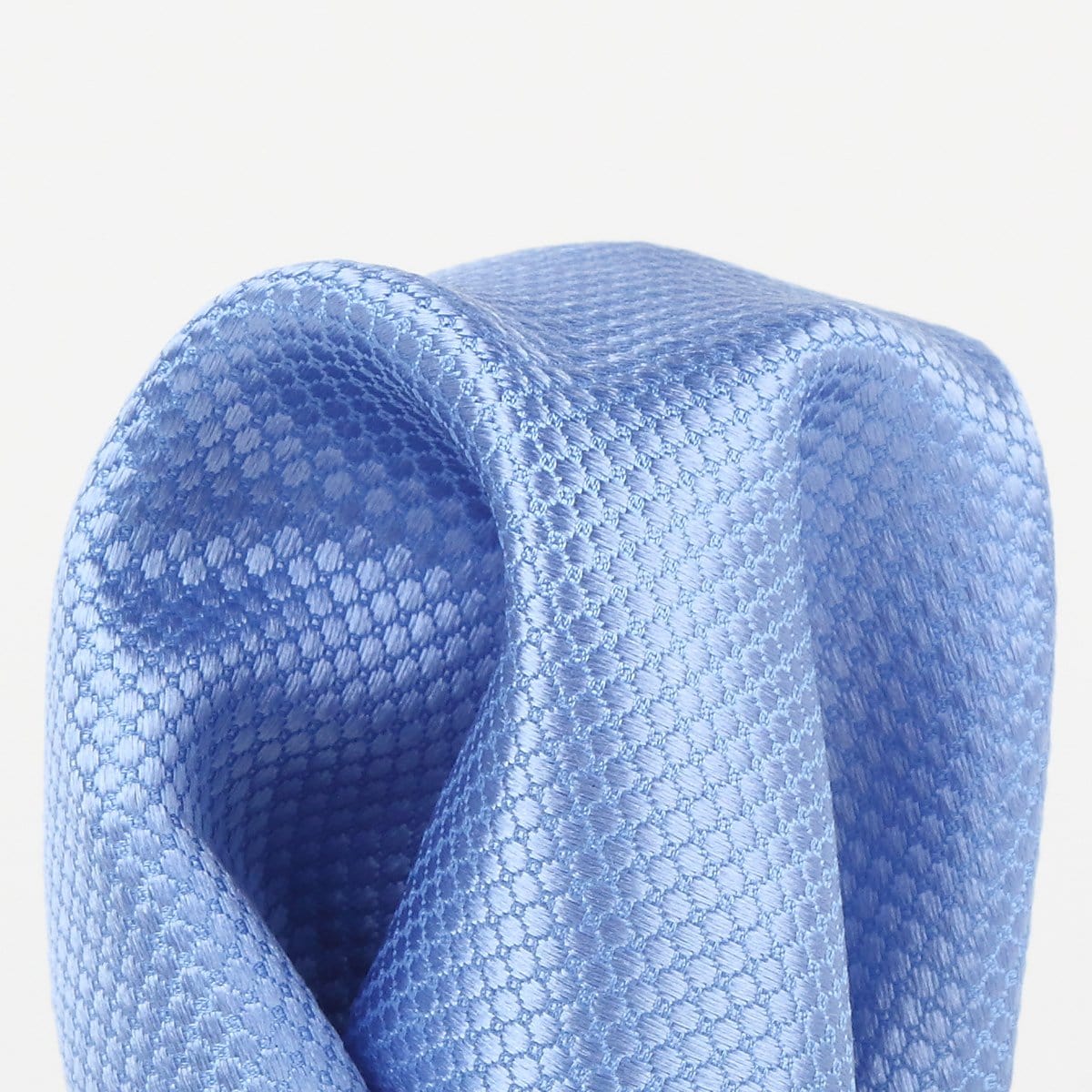 James Adelin Luxury Pure Silk Square Weave Pocket Square in Sky