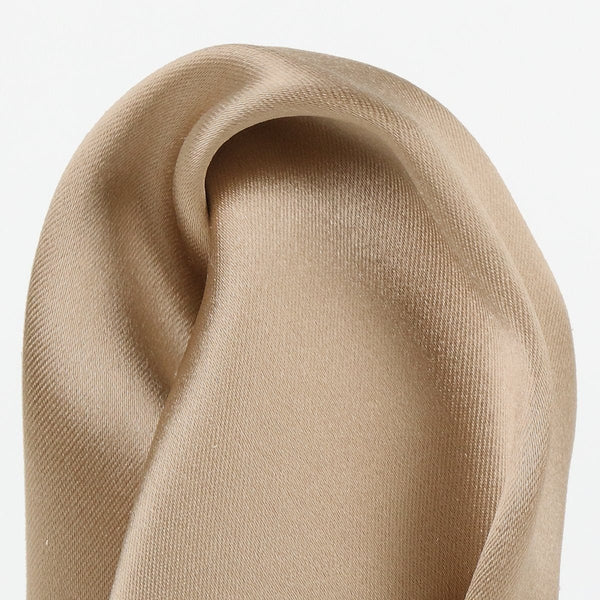 James Adelin Satin Weave Luxury Pure Silk Pocket Square Nugget