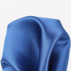 James Adelin Satin Weave Luxury Pure Silk Pocket Square Royal