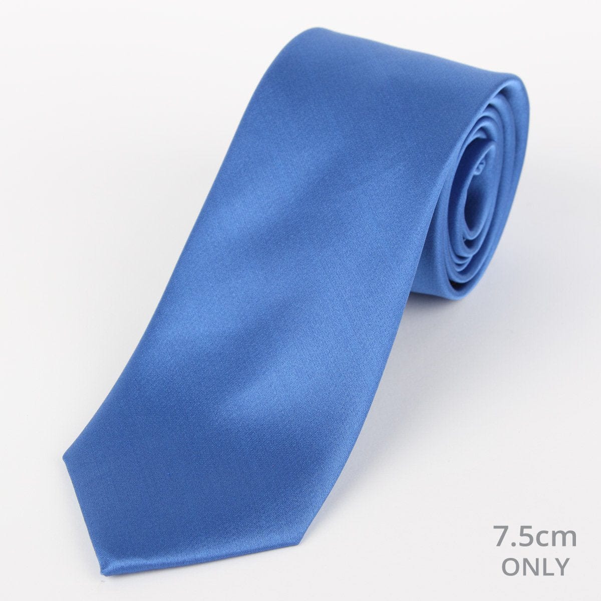 James Adelin Mens Silk Neck Tie in Royal Satin Weave