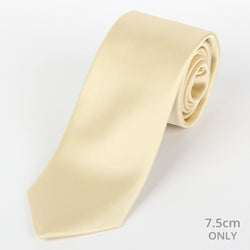 James Adelin Mens Silk Neck Tie in Ivory Satin Weave