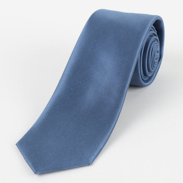 James Adelin Mens Silk Neck Tie in Slate Twill Weave