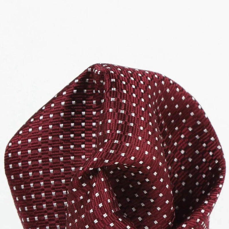 M19550H James Adelin Mens Silk Spotted Textured Weave Pocket Square