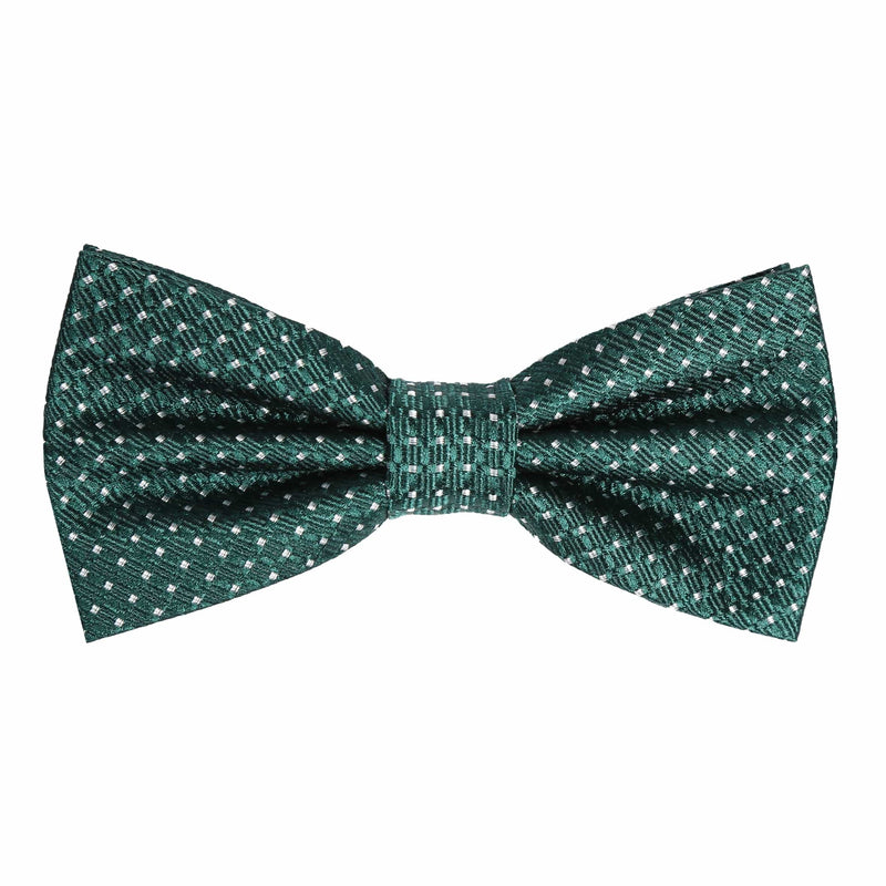 M19550B James Adelin Mens Silk Spotted Textured Weave Pre Tied Bow Tie