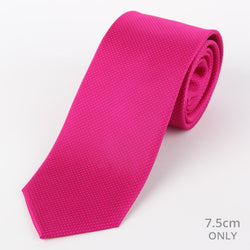 James Adelin Mens Silk Neck Tie in Magenta Pin Point Satin