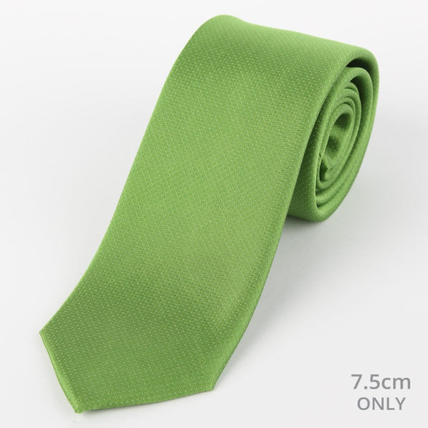 James Adelin Mens Silk Neck Tie in Green Pin Point Satin