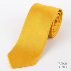 James Adelin Mens Silk Neck Tie in Gold Pin Point Satin