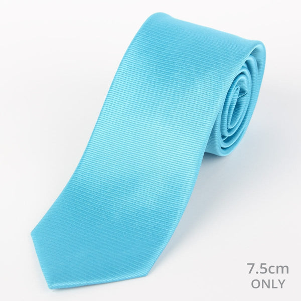 James Adelin Mens Silk Neck Tie in Turquoise Twill Weave