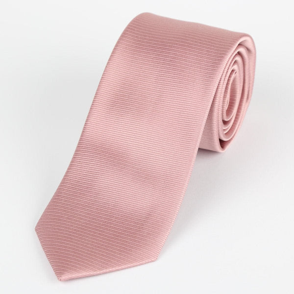 James Adelin Mens Silk Neck Tie in Soft Pink Twill Weave