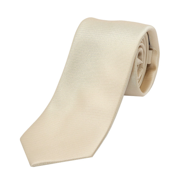James Adelin Silk Twill Weave Neck Tie in Dark Ivory