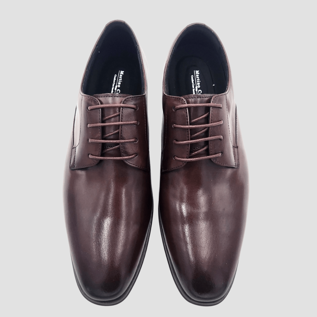 Martino Carolus Multi-Fit Leather Lace Up Shoe in Brown RD73C
