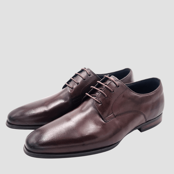Martino Carolus Multi-Fit Leather Lace Up Shoe in Brown RD73C